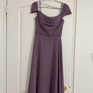 Lavender Off-Shoulder Women’s Dress